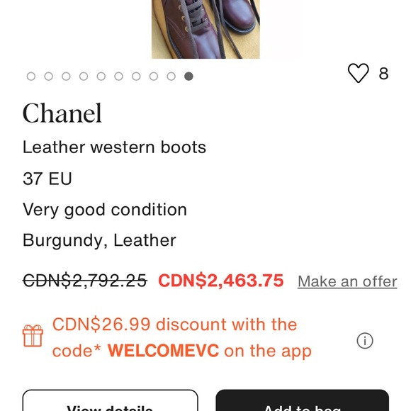 CHANEL lace-up ankle combat boots - Picture 8 of 14